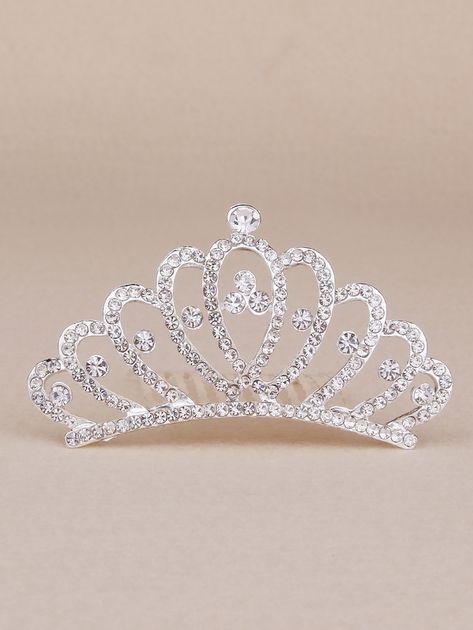 Wedding Party Hair, Crown Decor, Royal Tiaras, Glamorous Hair, Face Jewellery, Hair Comb Accessories, Rhinestone Crown, Crown Design, Crown Headband