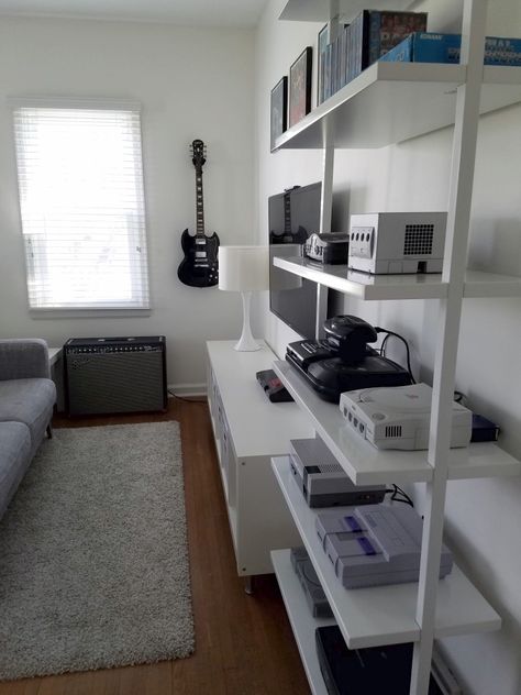 Show us your gaming setup: 2016 Edition                              … Bedroom Game Room Ideas, Spare Bedroom Game Room Ideas, Deco Gamer, Bilik Permainan, Game Room Ideas, Reka Bentuk Dalaman, Retro Games Room, Bedroom Game Room, Bedroom Game