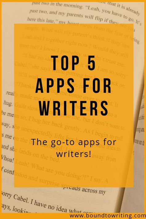 Top 5 Apps for Writers. Get more productive and organized when on the go with these writing apps. Apps For Writers, Writing Apps, Writing Career, Writers Write, Book Writing Tips, Writing Jobs, Writing Resources, Writing Life, Indie Author