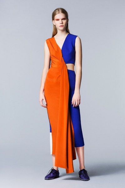 Roksanda Pre-Fall 2014 Collection Photos - Vogue Roksanda Ilincic, Colour Combinations Fashion, Fall 2014 Fashion, Colour Blocking, Trend Forecasting, 2014 Fashion, 인물 사진, Style Mistakes, Fall 2014