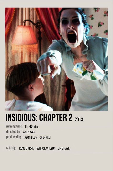 minimal polaroid movie poster for insidious: chapter 2 Insidious 2 Poster, Insidious Poster, Insidious 2, Insidious Movie, Projection Room, Movies Minimalist, Scary Movies To Watch, Polaroid Movie Poster, Posters Minimalist