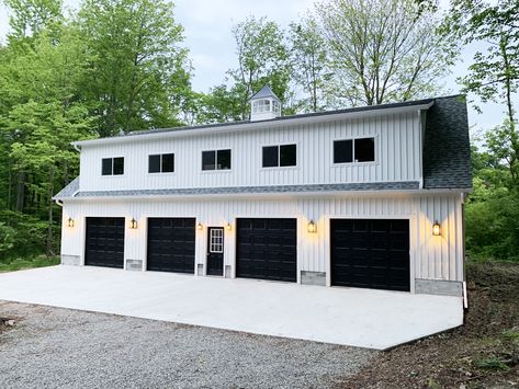 Legacy 2 Story Workshop Four Car Prefab Garage Photo Gallery : Sheds Unlimited Barn Garage Plans, Story Workshop, Two Story Garage, Garage With Living Quarters, Prefab Garages, Pole Barn Garage, Garage Builders, Garage To Living Space, Plan Garage