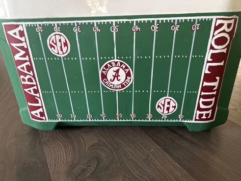 Painted Coolers For Guys Formal, Frat Cooler Football Field, Frat Painted Cooler, Frat Coolers Formal Nola, Frat Coolers Nola, Nashville Frat Cooler, Nola Cooler Formal, Nola Formal Cooler, Nola Frat Cooler