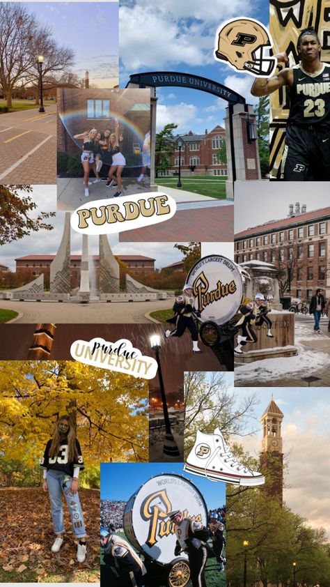 Purdue University Aesthetic, University Apartment, Purdue Boilermakers, Purdue University, Phone Ideas, Life Board, Mood Board, Vision Board, University