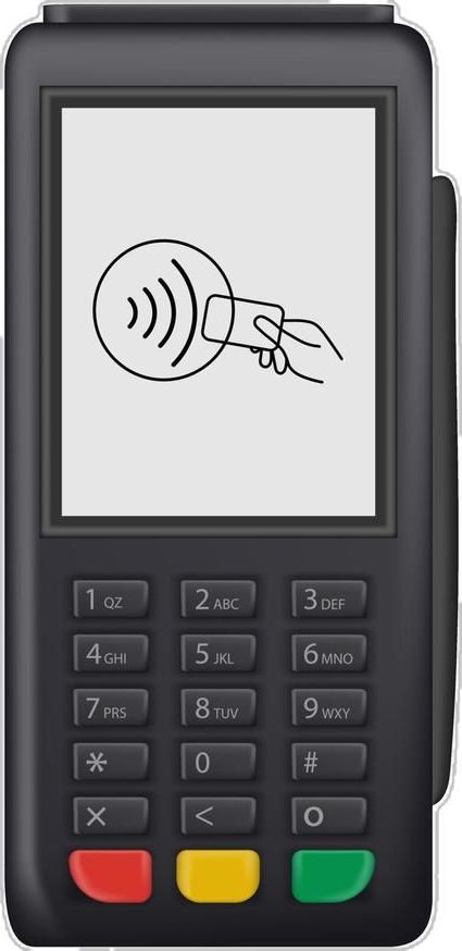 Payment terminal. Pos terminal. Vector. Pos Terminal, Vector Free, Clip Art, Collage, Pins