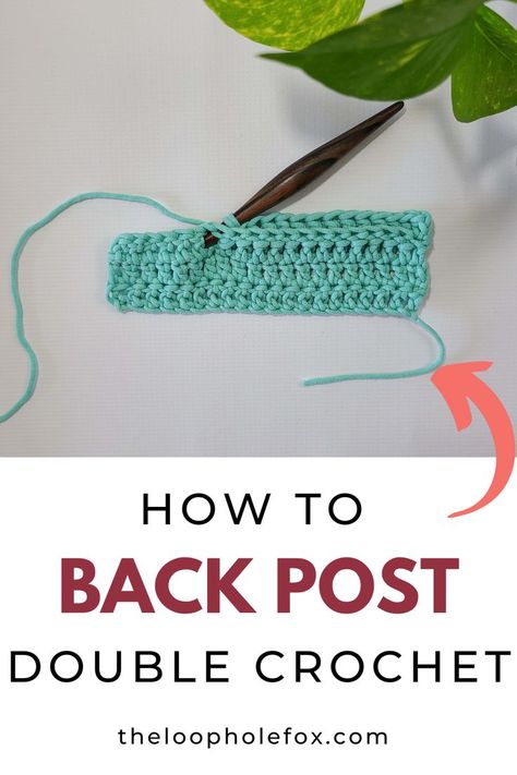 Learn how to Back Post Double Crochet (BPdc) with this step by step crochet stitch photo tutorial. You will learn not only how to work this textured crochet stitch but also the stitch anatomy so that you can feel confident using it for any crochet pattern. This is a fantastic stitch to have in your library of crochet stitches! Crochet Chevron Stitch, Diy Crochet Hat, Crochet Step By Step, Crochet Chevron, Textured Crochet, Back Post Double Crochet, Chevron Stitch, Step By Step Crochet, Crochet Stitches For Beginners