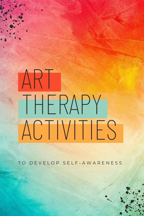 Fantastic activities for self-guided art therapy sessions to increase your self-awareness Art Therapy Exercises, Therapeutic Art Activities, Expressive Therapy, Expressive Art Therapy, Art Therapy Directives, Therapy Interventions, Art Therapy Ideas, Creative Arts Therapy, Art Healing