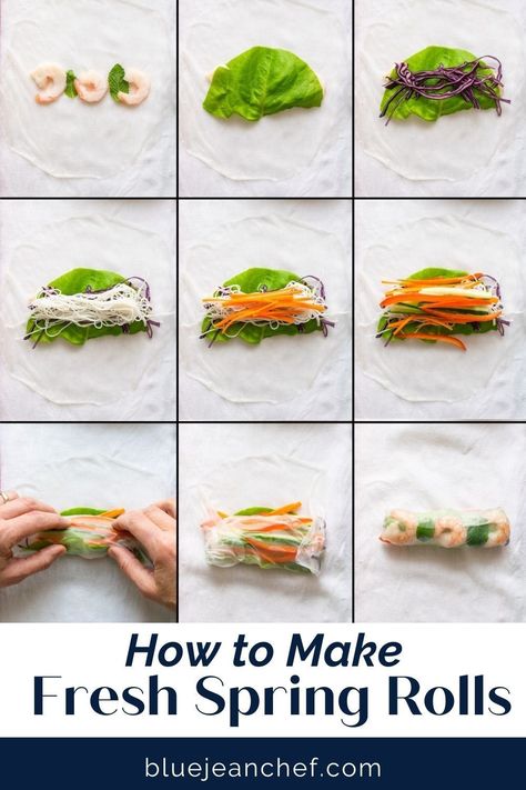 Rice Paper Rolls Healthy Recipes, Vegetable Rolls Rice Paper, How To Wrap Rice Paper Rolls, Veggie Roll Ups Rice Paper, Thai Rice Wrap Spring Rolls, Spring Roll Recipe Vietnamese, Rice Noodle Spring Rolls, Cucumber Spring Rolls, Lettuce Rolls Recipe