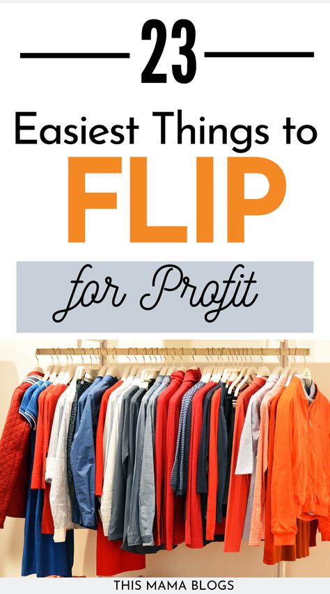 Flip Items For Profit, Flee Market Flip Ideas, Reselling Thrift Store Finds, Flip Money, Garage Sale Tips, Ebay Selling Tips, Selling Clothes Online, Reselling Clothes, Thrift Store Upcycle