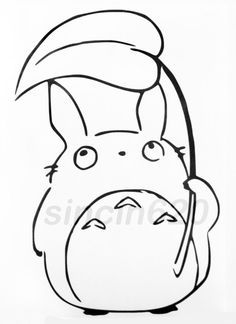 Pinterest • The world's catalog of ideas Totoro Drawing, Hur Man Ritar Blommor, Anime Totoro, فنسنت فان جوخ, Leaf Coloring Page, Ghibli Tattoo, 그림 낙서, Ghibli Art, Cowboy Bebop