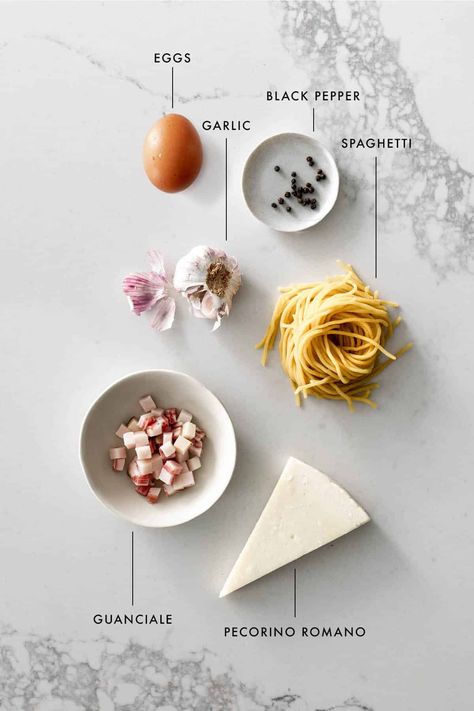 With just a few quality ingredients, our Classic Creamy Carbonara is simple, elegant and is a subtle yet decadent dish. It's also the perfect dinner for after work or when you need a quick meal on the weekends. Get the recipe on chefsouschef.com | #easypasta #pastarecipes #30minutemeals #dinnerideas #foodphotography #pastaphotography Cabonara Recipes, Italian Carbonara Recipe, Traditional Carbonara Recipe, Authentic Carbonara, French Dip Recipe, French Dip Recipes, Carbonara Ingredients, Easy Carbonara Recipe, Traditional Spaghetti