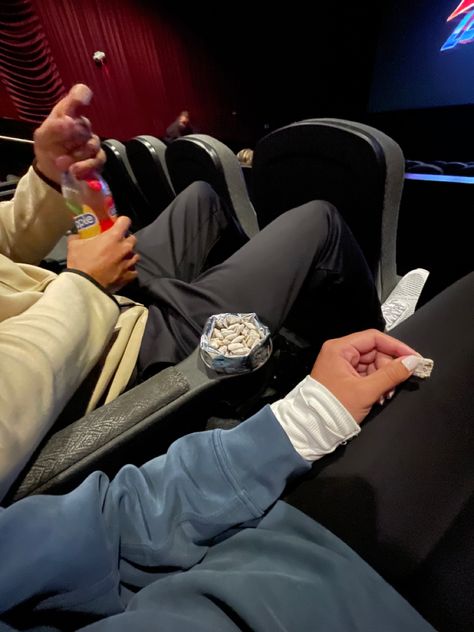 Movie Theatre Aesthetic Couples, At The Movies With Boyfriend, Couple In Movie Theater, Movie Theater Date Aesthetic, Theater Couple Aesthetic, Movie Theatre Couple Pics, Fake Movie Theater Snap, Cinema Couple Aesthetic, Movie Theater Aesthetic Couple