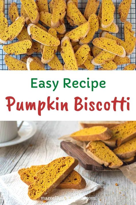 This Pumpkin Biscotti recipe bring together the warm flavors of cinnamon, nutmeg, ginger, and cloves with pumpkin puree to create the best seasonal biscotti. #PumpkinBiscotti #PumpkinBiscottiRecipe #BiscottiRecipes Savory Biscotti Recipe, Homemade Biscotti Recipe, Pumpkin Spice Biscotti Recipe, Pumpkin Spice Biscotti, Pumpkin Biscotti Recipe Easy, Pumpkin Biscotti Recipe, Biscotti Recipes Best, Low Carb Biscotti, Healthy Biscotti Recipe