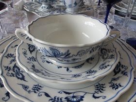 The Welcomed Guest: Blue Danube Birthday Party Blue Danube China, Blue And White Dinnerware, Dish Display, White Tea Cups, Our Birthday, Plate Wall Decor, Blue Cups, Blue Onion, China Tea Sets