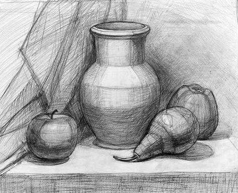 Life Sketch, Object Drawing, Perspective Art, Basic Drawing, Still Life Drawing, Arte Sketchbook, Pencil Art Drawings, Still Life Art, Drawing Lessons