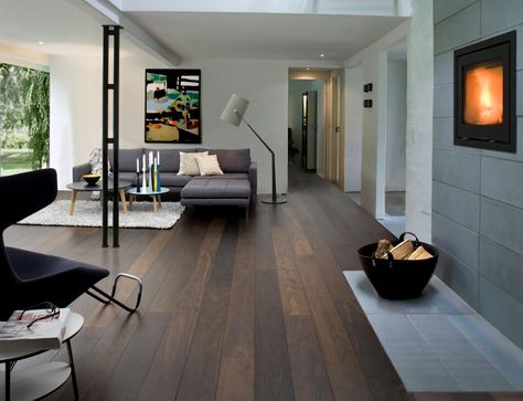 Living room Dark Wooden Floor Living Room, Dark Hardwood Floors Living Room, Dark Wood Floors Living Room, Wooden Floors Living Room, Dark Oak Flooring, Living Room Hardwood Floors, Dark Brown Furniture, Dark Wooden Floor, Wood Floor Design