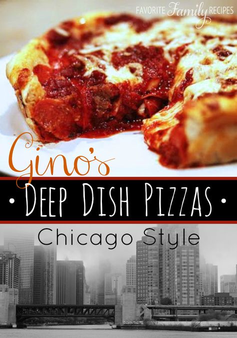 Gino's East Deep Dish Pizza | It's impossible not to love Chicago-style pizza recipes! This is the perfect Friday night dinner! Chicago Deep Dish, Chicago Style Deep Dish Pizza, Deep Dish Pizza Recipe, Chicago Deep Dish Pizza, Weekly Menu Plan, Pizza Roll, Chicago Style Pizza, Calzone Pizza, Crust Pizza