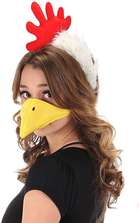 Chicken Headband, Beak Mask, Chicken Plush, Chicken Hats, Chicken Costumes, Plastic Headband, Headband Set, Sports Themed Party, Party Stores