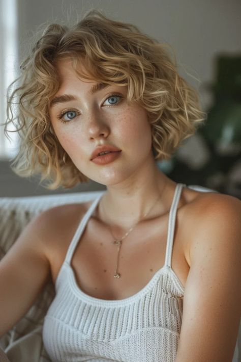 20 Gorgeous Short Haircuts For Curly Hair That Will Make You Ditch The Straightener - Pinch Of Glam Round Haircut, Short Haircuts For Curly Hair, Short Curly Cuts, Perfect Curly Hair, Super Short Haircuts, Short Curly Pixie, Curly Pixie Haircuts, Stylish Short Haircuts, Summer Haircuts