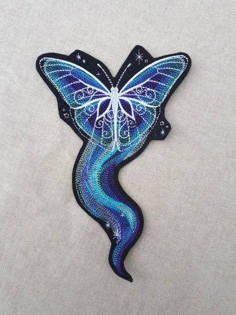 Galactic Butterfly iron on patch Patches for jackets Large | Etsy Galactic Butterfly, Large Iron On Patches, Patches For Jackets, Butterfly Patch, Cute Patches, Butterfly Embroidery, Custom Patches, Cute Butterfly, Patches Jacket