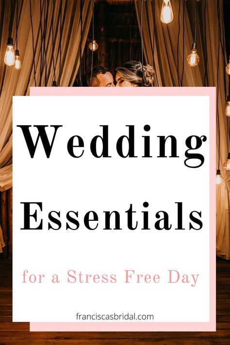 With your wedding day just around the corner, it can be very easy to overlook some of the wedding day essentials! This post is here to help you navigate through wedding preparations to make sure you have everything you need to make your dream wedding day come true! | Wedding planning checklist | Wedding planning tips | Planning a wedding | Wedding day survival kit | Wedding day emergency kit | Wedding tips | Wedding tips for bride | Essential wedding tips | Wedding day essentials | Wedding Day Bag Checklist, Bride Day Of Checklist, Bride Tips For Wedding Day, Bride Essentials For Wedding Day, Wedding Day Necessities, Wedding Day Essentials The Bride, Wedding Essentials Checklist, Survival Kit Wedding, Wedding Day Survival Kit