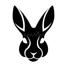 Easter Bunny Illustration, Logo Rabbit, Chinese New Year Zodiac, Bunny Illustration, Rabbit Silhouette, Symbol Drawing, Rabbit Drawing, Head Silhouette, Minimalism Style