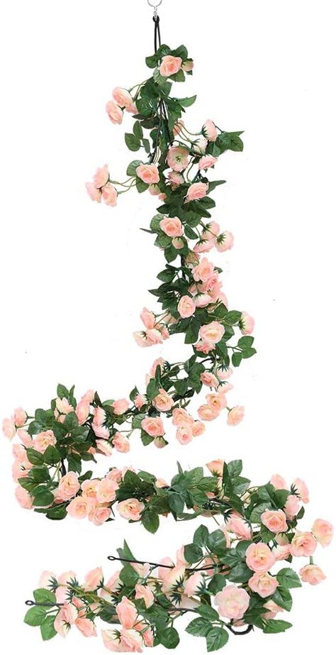 Plants For Wedding, Craft Rose, Fake Flowers Decor, Arch Arrangement, Vine Flowers, Rose Vine, Flower Bedroom, Plants For Hanging Baskets, Beige Wedding