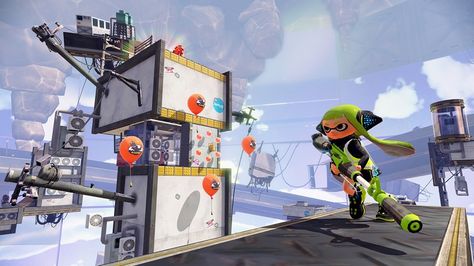 The magic of Nintendo's new shooter 'Splatoon' is in its multiplayer Goldeneye 007, Nintendo Splatoon, Third Person Shooter, I Tunes, Wii U, Splatoon, James Bond, Game Design, Wii