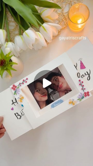 Gayatri chouhan on Instagram: "DIY Cute Gift Idea #crafts #diy #handmade #papercrafting #giftideas #art #gift #giftsforhim #handmadecard #cute #cutegiftideas" Handmade Gifts For Husband Birthday, Ghost Diy, Instagram Diy, Small Canvas Art, Small Canvas, Card Designs, Cute Gift, Holiday Card, Diy Handmade