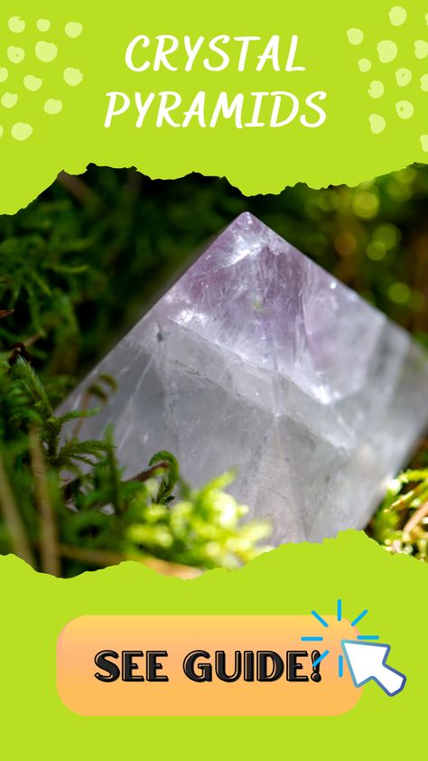 Crystal Pyramids Love Crystals, Manifest Your Dreams, Crystal Pyramid, How To Manifest, Beginners Guide, Clear Quartz, Pyramid, Tap, Sparkle