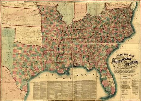 Southern States Map Southern States, Southern Pride, Southern Life, Southern Comfort, Old Maps, Southern Girl, State Map, Historical Maps, Southern Charm