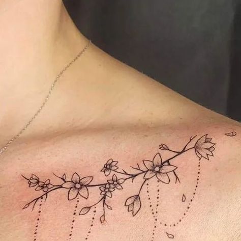 Swing Tattoo, Clavicle Tattoo, Sparkle Tattoo, Wife Tattoo, Tribute Tattoos, Bone Tattoos, Beautiful Flower Tattoos, Forest Tattoos, Cute Little Tattoos