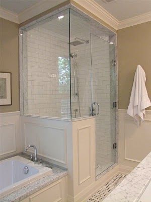 Classy Design Seed, Benjamin Moore Gray, Glass Shower Enclosures, Bad Inspiration, Master Bath Remodel, Bad Design, Shower Remodel, Bathroom Renos, Shower Stall