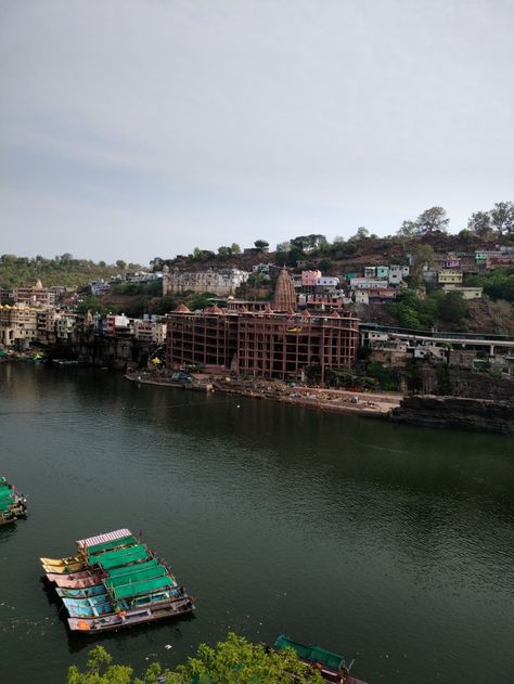 Omkareshwar Jyotirling Temple, Omkareshwar Jyotirling, Omkareshwar Temple, Hand Work Blouse Design, Madhya Pradesh, Hand Work, Work Blouse, Blouse Design, Travel Aesthetic