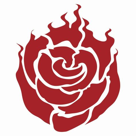 Ruby Rose/Image Gallery - RWBY Wiki Rwby Logo, Rwby Symbols, Ruby Rose Tattoo, White Rose Tattoo, Rwby Rose, Rwby White Rose, White Rose Tattoos, Burning Rose, Red Like Roses