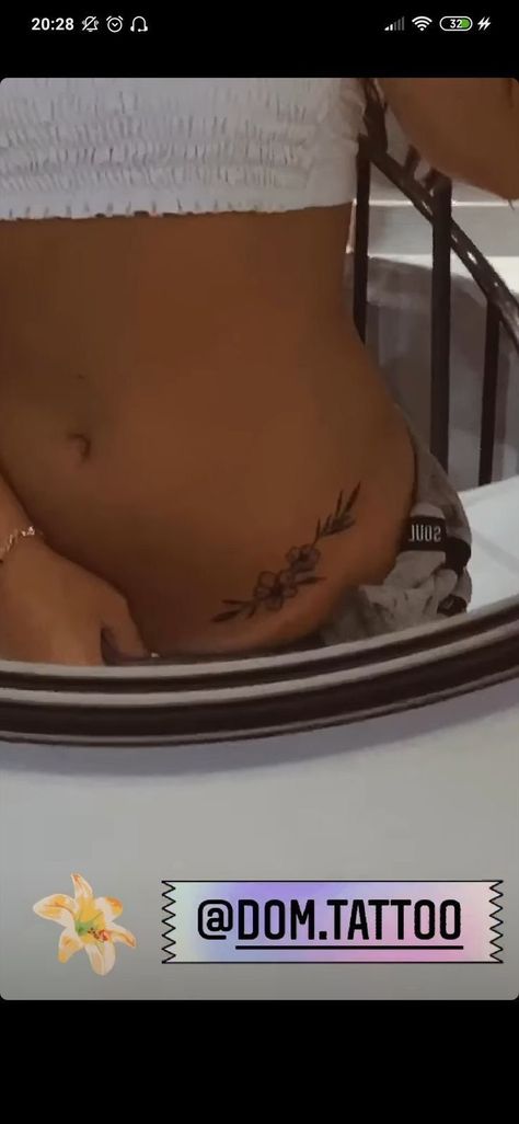 Pelvis Tattoos Women, Lower Stomach Tattoos For Women, Pelvic Tattoos, Stomach Tattoos Women, Basic Tattoos, Waist Tattoos, Belly Tattoos, Pretty Hand Tattoos, Hip Tattoos Women