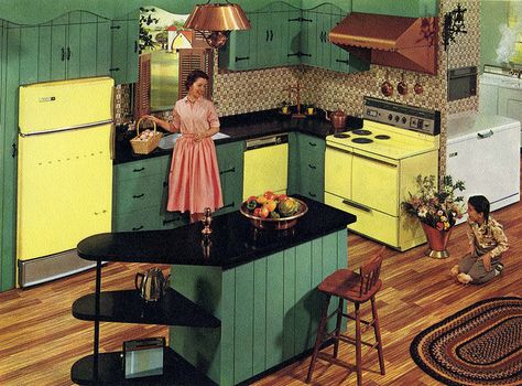 Hotpoint appliance 1960 60s Interior, 70s Interior Design, Casa Retro, 70s House, 70s Interior, 1970s Home, Retro Interior Design, 70s Home, 70s Decor