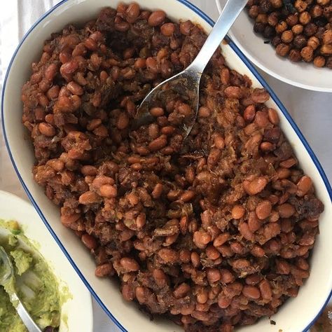 Caramelized Baked Beans | The Splendid Table Baked Bean Recipe, Market Salad, Bean Recipe, Baked Bean Recipes, Northern Beans, Great Northern Beans, Summer Lunch, Oven Cooking, Sweet Tarts