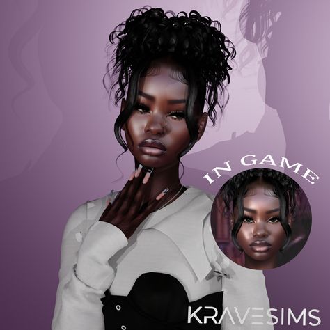 Sims 4 Tray Files, Youtube Cover, Sims 4 Tsr, Sims 4 Black Hair, Sims 4 Cas Mods, Cc Hair, The Sims 4 Skin, Sims 4 Cc Kids Clothing, Play Sims 4