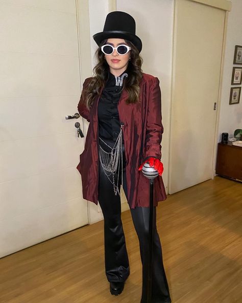 Willy Wonka Outfit Ideas, Fantasia Willy Wonka, Willy Wonka Disfraz, Disfraz Willy Wonka, Willy Wonka Halloween Costumes, Willy Wonka Costume Women, Hollywood Costume Ideas, Willy Wonka Outfit, Willy Wonka Halloween