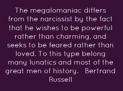 The megalomaniac differs from the narcissist by the fact that... Bertrand Russell Quotes, Toxic Love, Bertrand Russell, Stream Of Consciousness, Social Engagement, Aesthetic Images, Einstein, Quotes, Albert Einstein