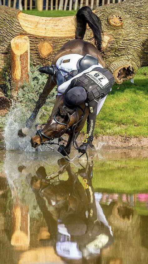 Fall at Badminton Horse Trials | James O’Haire falling at ju… | Flickr Horse Sprinting, Falling Off Horse, Horse Falling, Horse Falls, Horse Eventing, Horse Fails, Horses Jumping, Badminton Horse Trials, Horse Poses