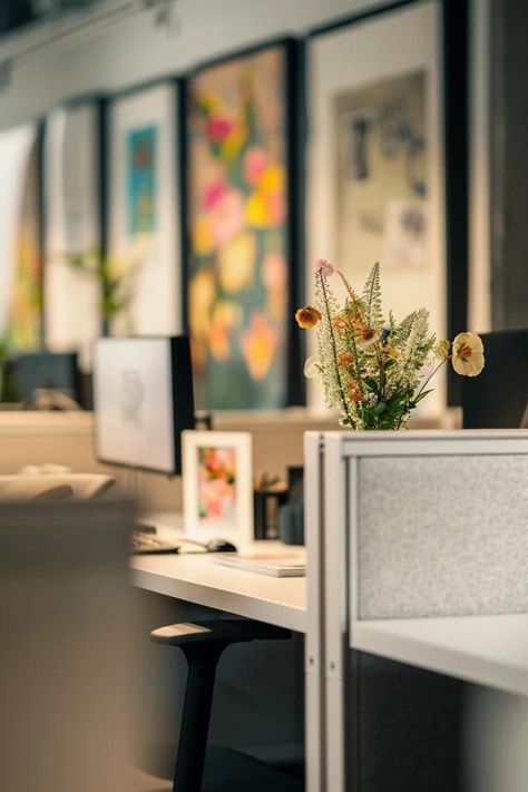 How To Hang Pictures On A Cubicle Wall: Personalizing Workspace How To Cover Cubicle Walls With Fabric, Cubicle Inspiration, Diy Cubicle, Cubicle Wall, Cubicle Decor Office, Hang Pictures, Cubicle Walls, Xoxo Gossip, Mirror With Hooks