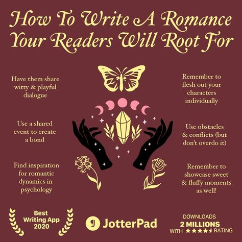 Fantasy Romance Inspiration, How To Write Chemistry, How To Write Good Romance, Love Story Writing Tips, Ways To Start A Love Story, Romantasy Writing Promts, Ways To Start A Romance Book, How To Hint At Romance Writing, How To Write A Good Love Story