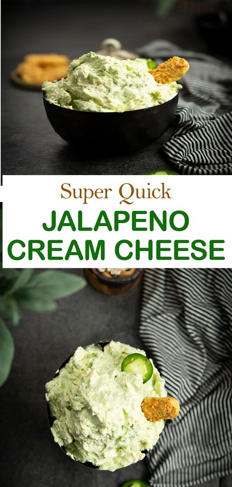 Spicy Dip Recipes, Jalapeno Dip Recipes, Jalapeno Cream Cheese Dip, Jalapeno Cream Cheese, Cream Cheese Spread Recipes, Dressings Recipes, Cheese Recipes Homemade, Flavored Cream Cheeses, Cheese Spread Recipes