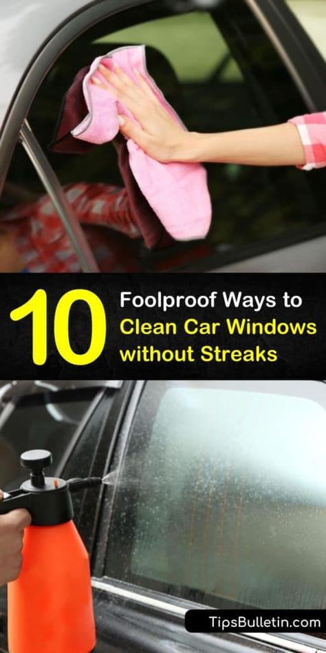 Clean Car Windows Inside, Clean Car Windshield, How To Clean Car, Car Survival, Cleaning Car Windows, Diy Car Cleaning, Car Window Cleaner, Homemade Glass Cleaner, Vinegar And Baking Soda