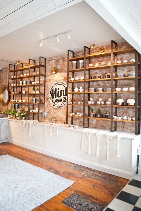 Vitamin Store Design, Inside Store Design, Business Shelves Display Ideas, Modern Farmhouse Commercial Design, Local Store Design, Small Country Store Ideas, Wellness Store Design, Rustic Store Design, Industrial Store Design