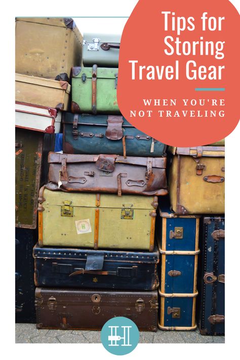 Nothing worse than finally getting to go on a vacation to pull out your luggage and have it smell all musty. This post by HPL will help you to organize and store your travel gear at home so it's clean, tidy, and ready to go! #herpackinglist #hplworld #luggage #howtotravel #travelgear How To Organize Luggage, Travel Bag Storage Ideas At Home, How To Organize Travel Bags, How To Store Luggage At Home, Storing Luggage Ideas, Organizing Travel Bags, How To Store Suitcases At Home, Luggage Storage Ideas Small Spaces, Suitcase Storage Ideas