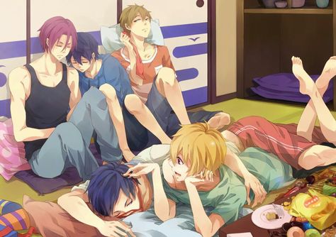 Sleepover | Free! Summer Boyfriend, Swimming Anime, Rin Matsuoka, Free Eternal Summer, Ouran Host Club, Splash Free, Free Iwatobi Swim Club, Free Iwatobi, Eternal Summer