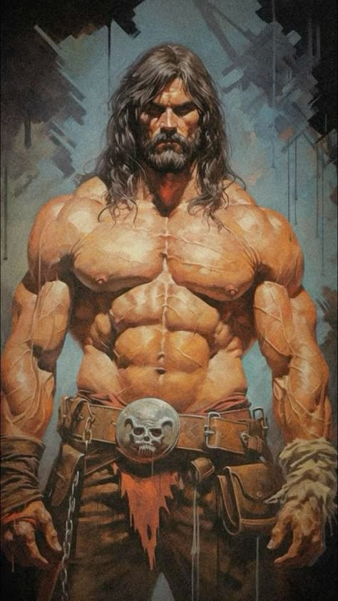 Conan The Barbarian, 다크 판타지, Fantasy Artist, Fantasy Warrior, Character Design Male, Fantasy Illustration, Male Art, Fantasy Artwork, Character Portraits